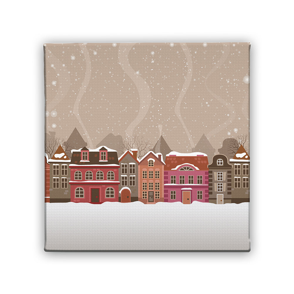 Картина Снежен град