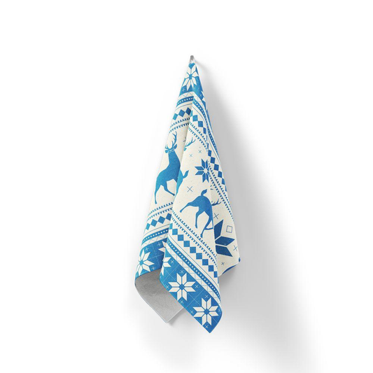 Домашна кърпа Елени и снежинки