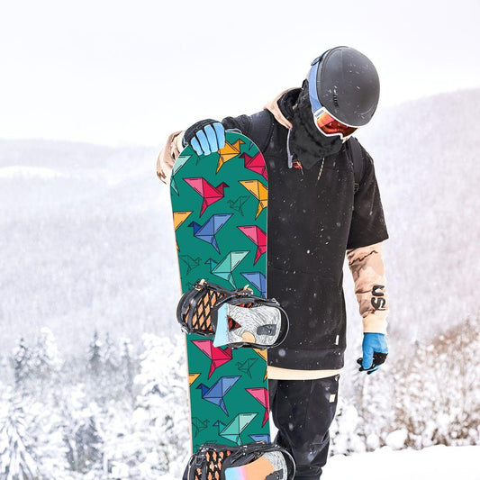 Сноуборд скин Оригами птици