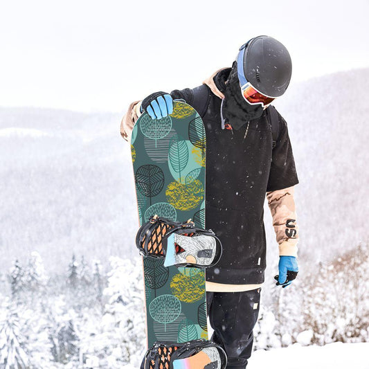 Сноуборд скин Цветна горa