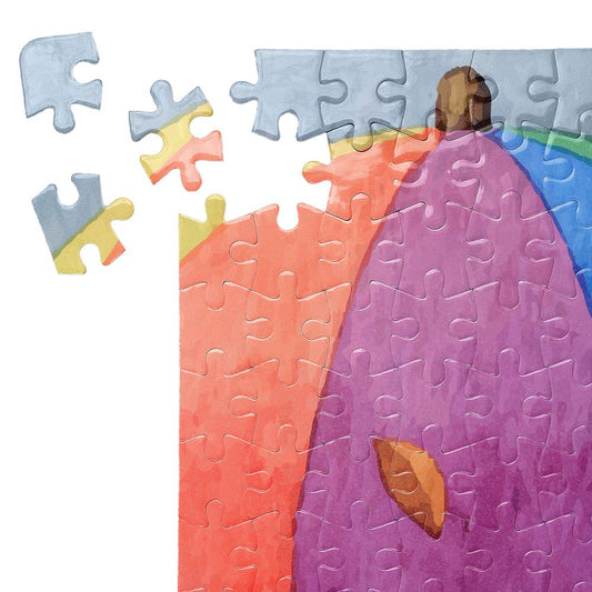 Пъзел Лисица в дъжда