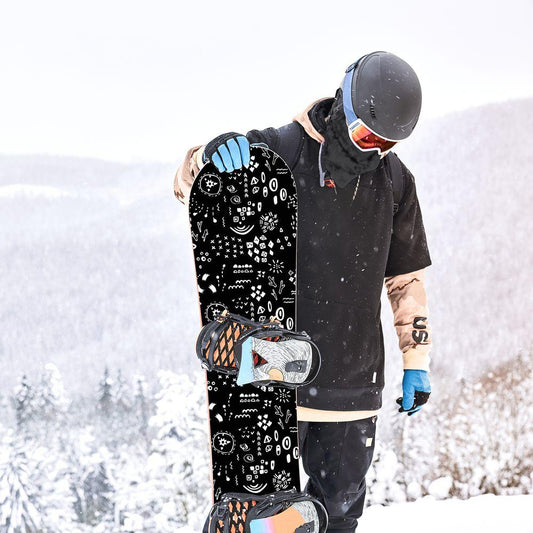 Сноуборд скин Тебеширена рисунка