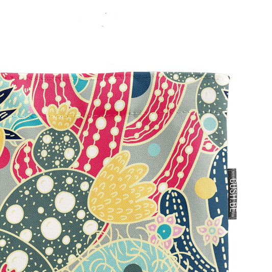 Голяма чанта Пъстри кактуси