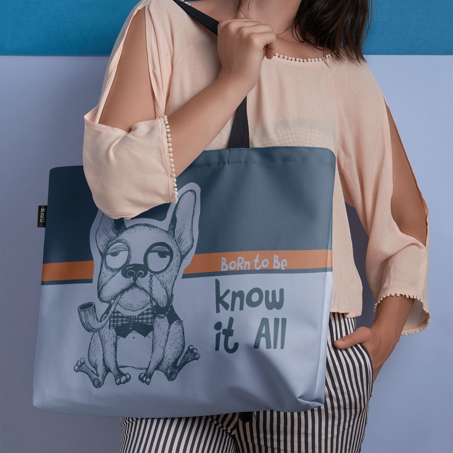 Голяма чанта Born To Be Know it All