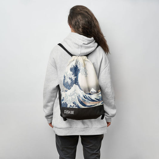 Мешка Голямата вълна край Канагава на Кацушика Хокусай