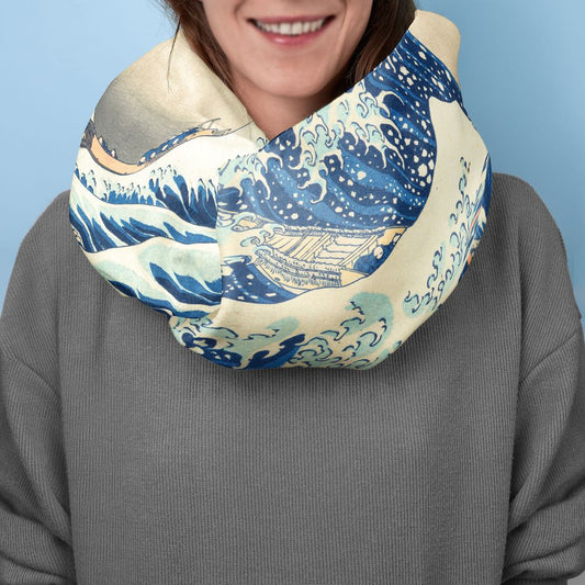 Шал Голямата вълна край Канагава на Кацушика Хокусай