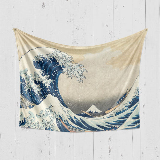 Одеяло Голямата вълна край Канагава на Кацушика Хокусай