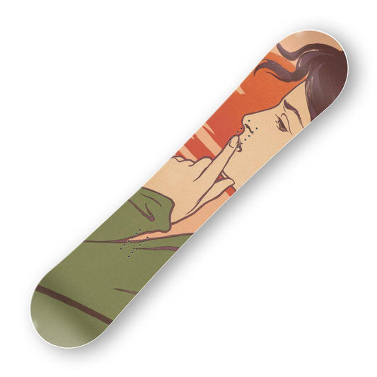 Сноуборд скин Часът на тишината на Анри Муние