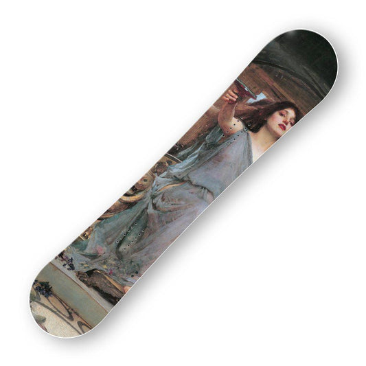 Сноуборд скин Цирцея предлага купата на Одисей на Джон Уотърхауз