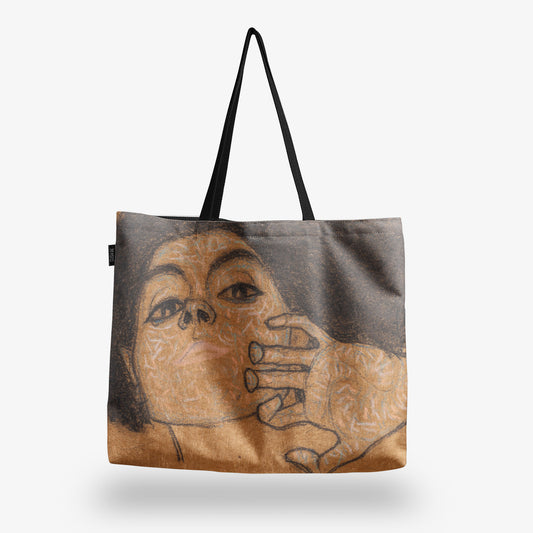 Голяма чанта Глава на жена на Егон Шиле