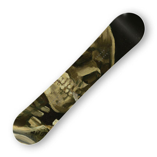 Сноуборд скин Череп с горяща цигара на Винсент ван Гог