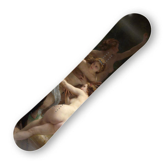 Сноуборд скин Нимфи и сатир на Уилиям-Адолф Бугеро