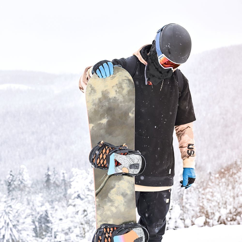 Сноуборд скин Чудни птици на Ханс Тома