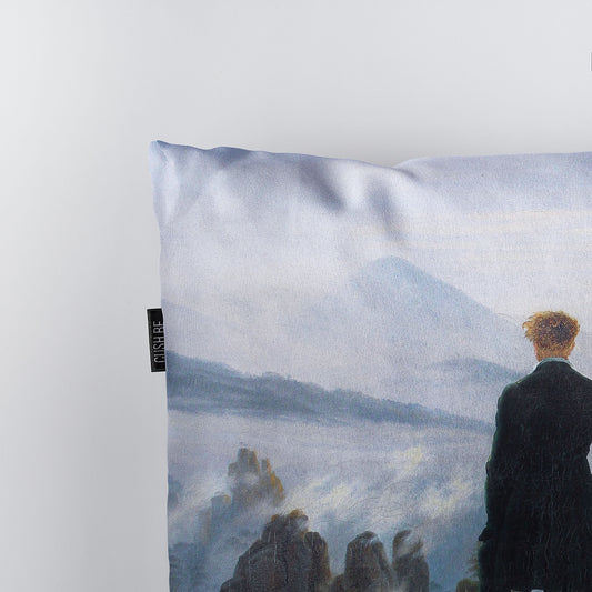 Възглавница Странник над море от мъгла на Каспар Давид Фридрих