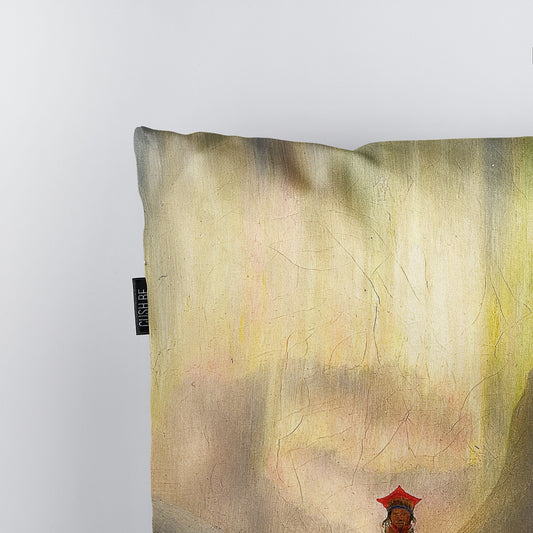 Възглавница Саами на ски в северно сияние на Франц Дидрик Бо