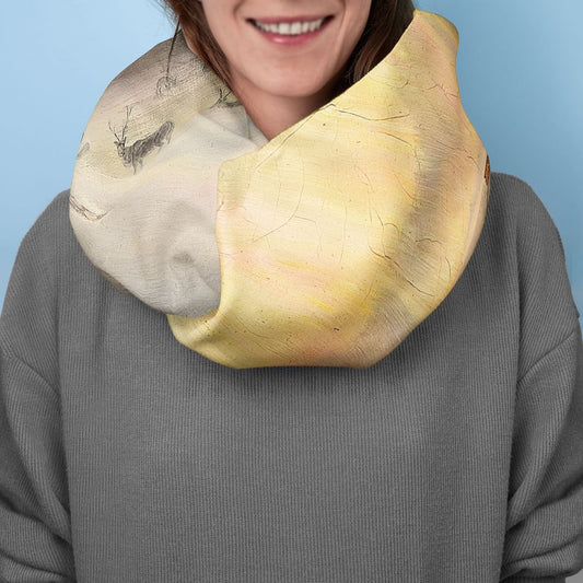 Шал Саами на ски в северно сияние на Франц Дидрик Бо