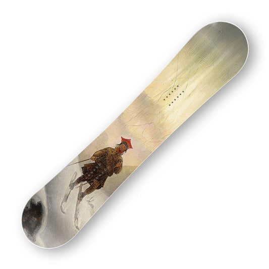 Сноуборд скин Саами на ски в северно сияние на Франц Дидрик Бо