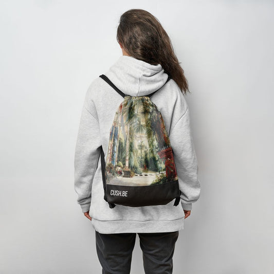 Мешка Интериор на дом с палми на Карл Блехен