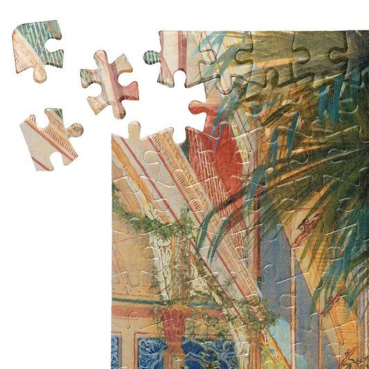 Пъзел Интериор на дом с палми на Карл Блехен