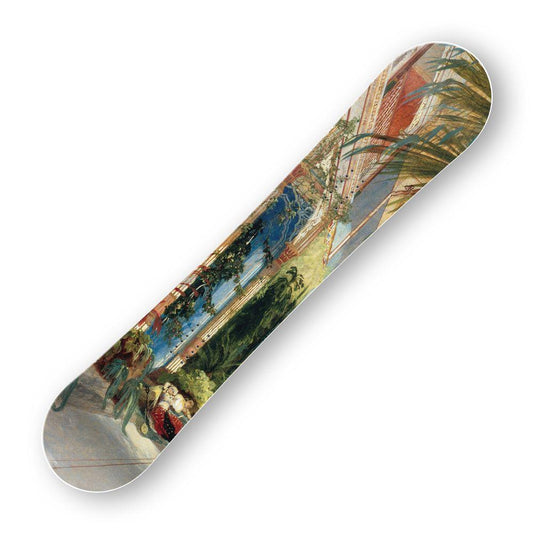 Сноуборд скин Интериор на дом с палми на Карл Блехен