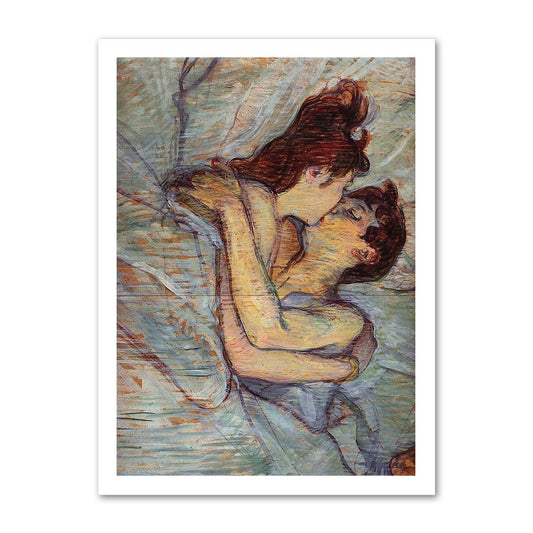 Плакат Целувка на Анри дьо Тулуз-Лотрек