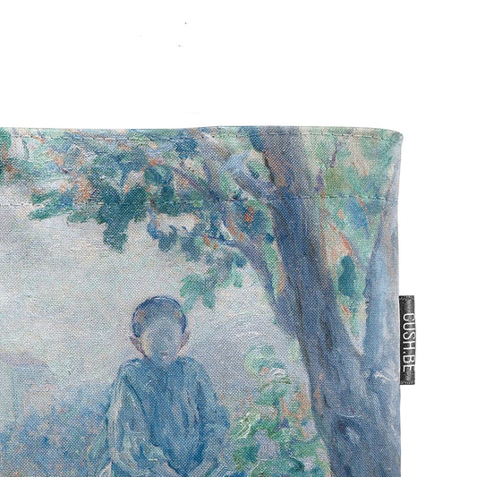 Голяма чанта Селско момиченце с карамфил на Адолфо Гиард