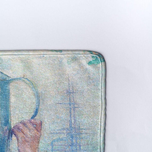 Плажна кърпа Селско момиченце с карамфил на Адолфо Гиард