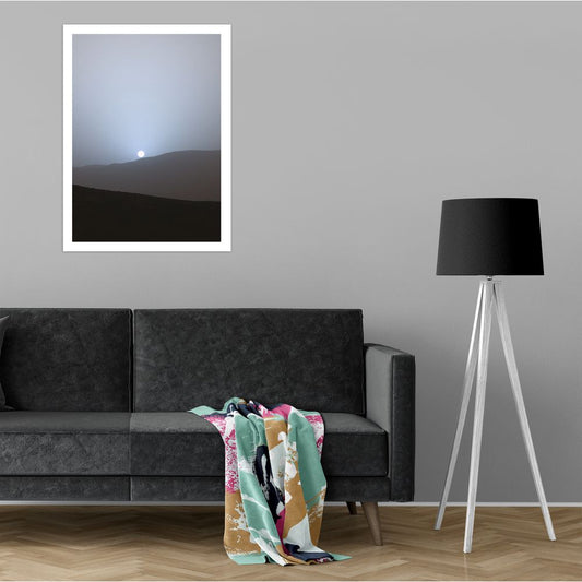 Плакат Залез в кратера Гейл на Марс