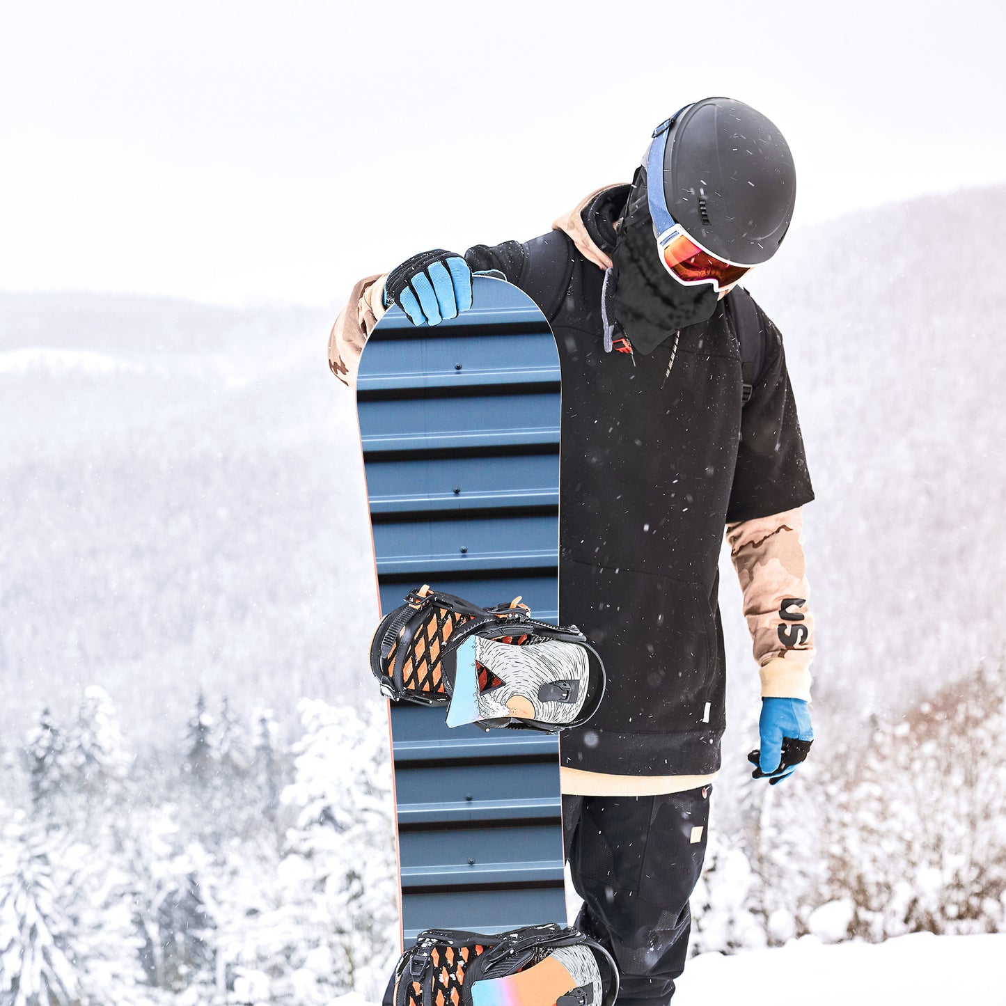 Сноуборд скин Red Flower