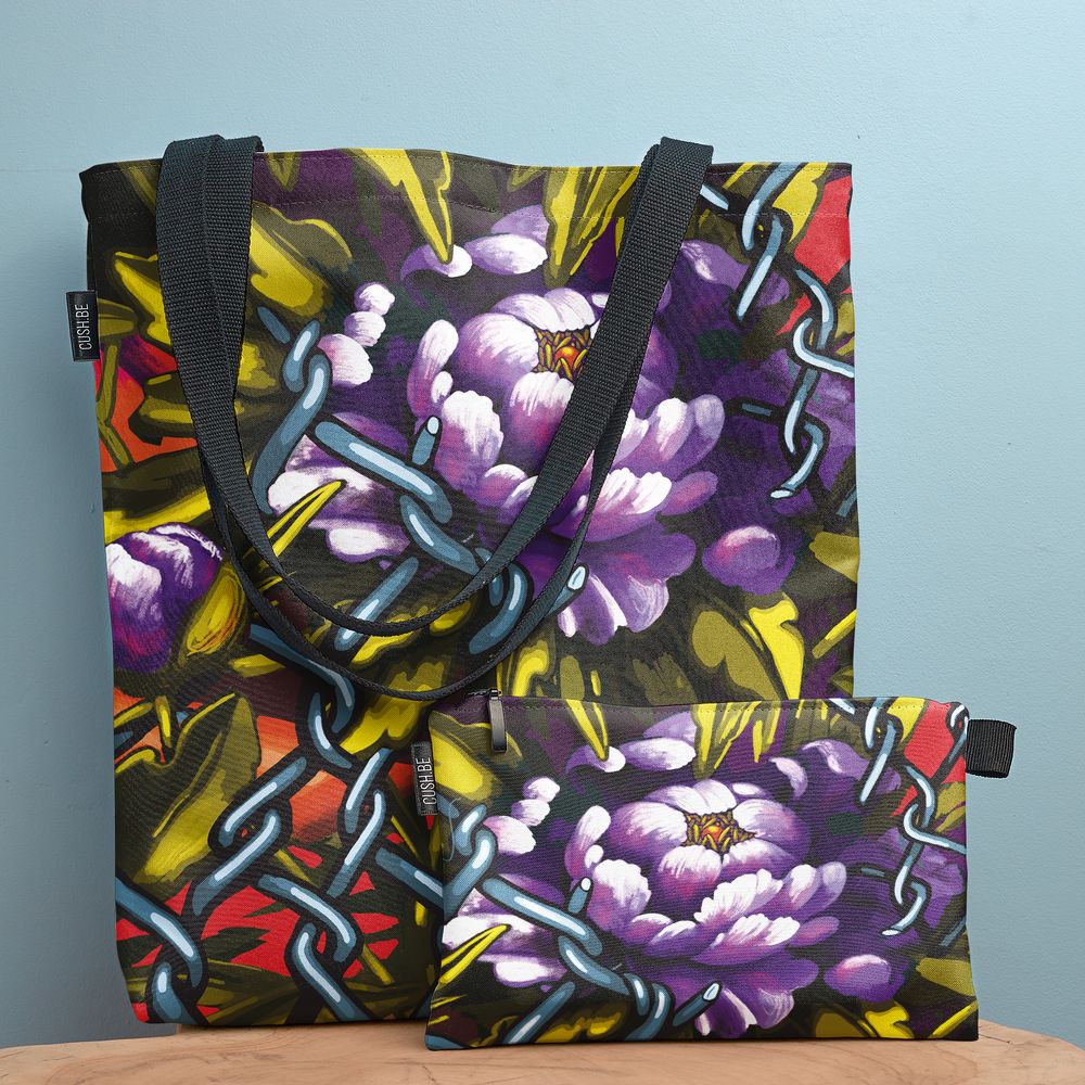 Чанта Peonies