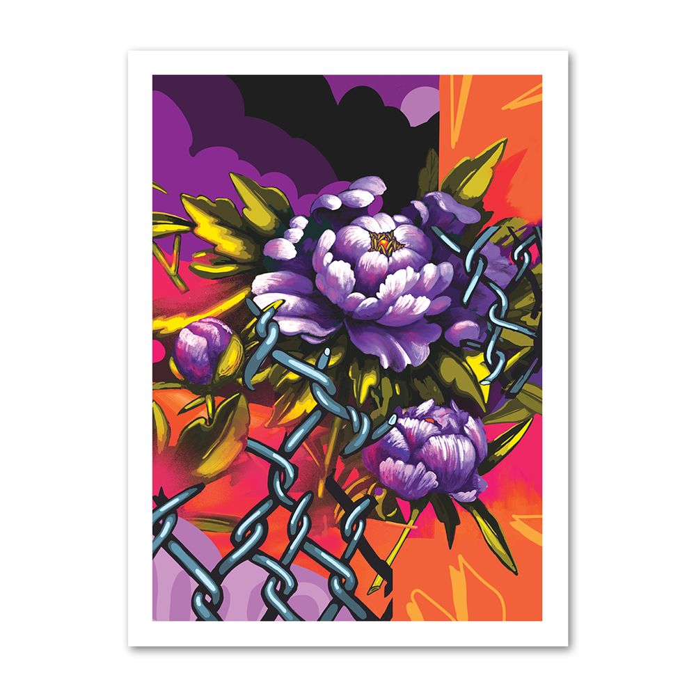 Плакат Peonies