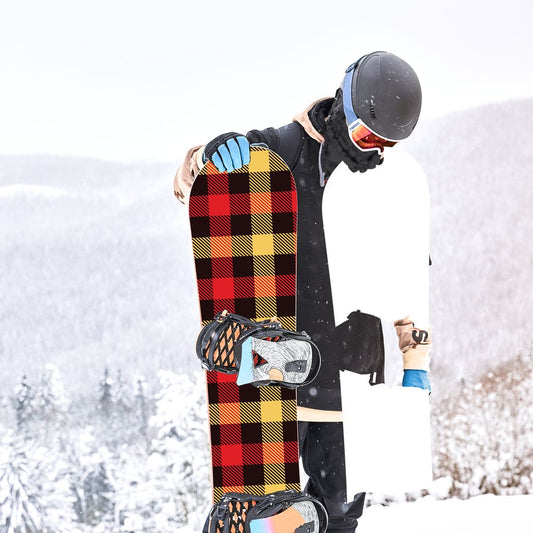 Сноуборд скин Каре с горчица