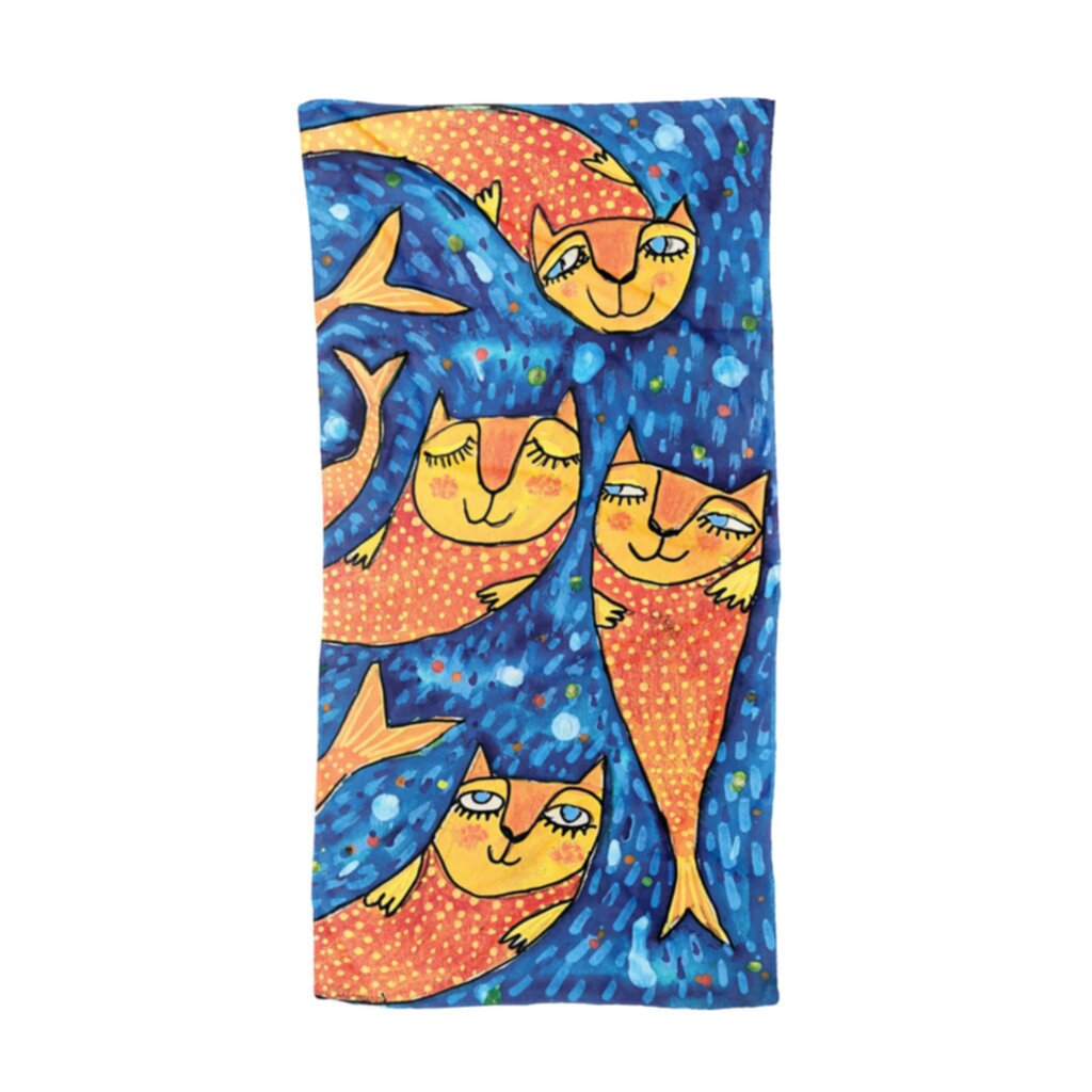 Плажна кърпа Cat mermaids