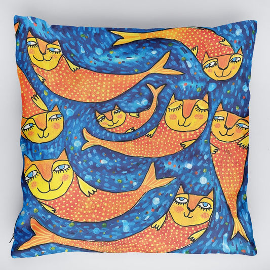 Възглавница Cat mermaids