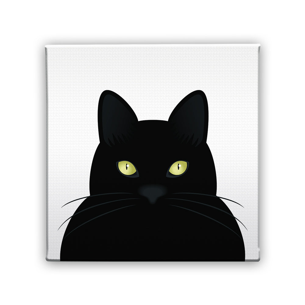 Картина Черна котка със светнали очи