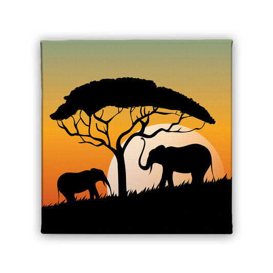 Картина Слонове в Саваната
