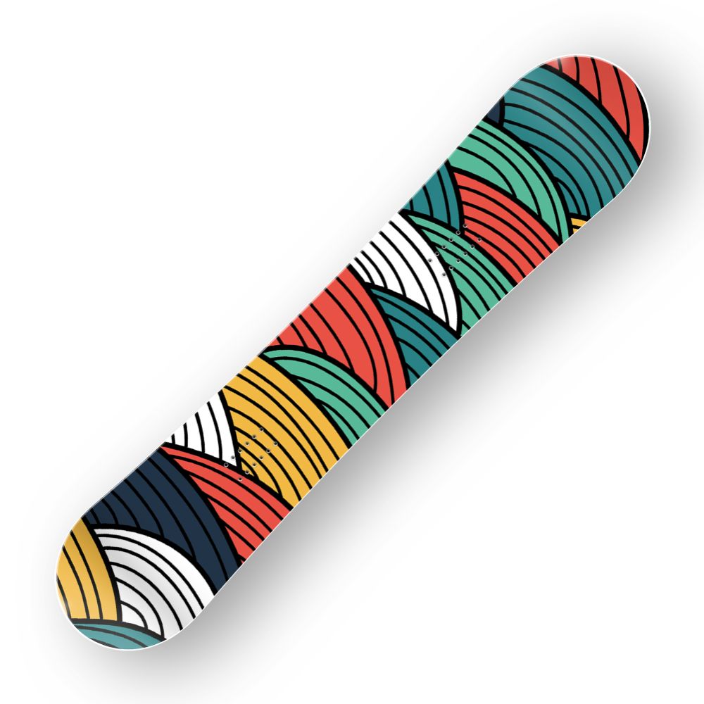 Сноуборд скин Вълни от прежда