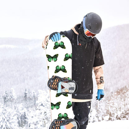 Сноуборд скин Зелени пеперуди