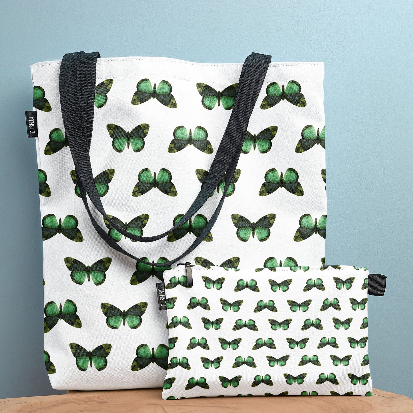 Чанта Зелени пеперуди