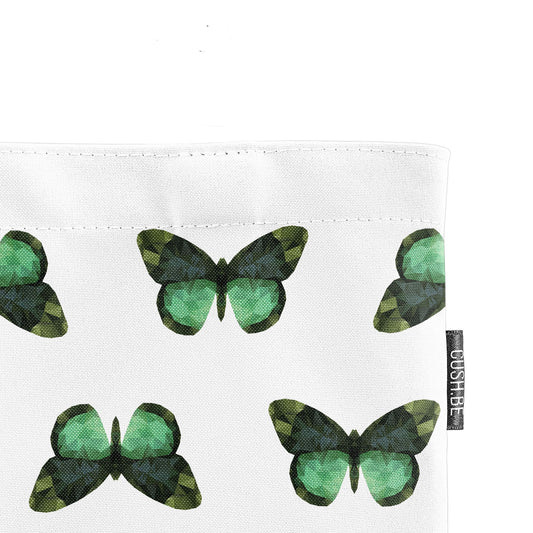 Голяма чанта Зелени пеперуди