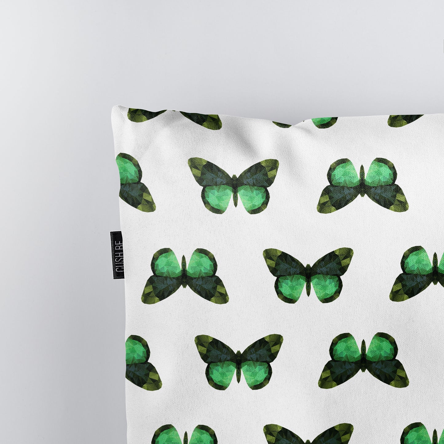 Възглавница Зелени пеперуди