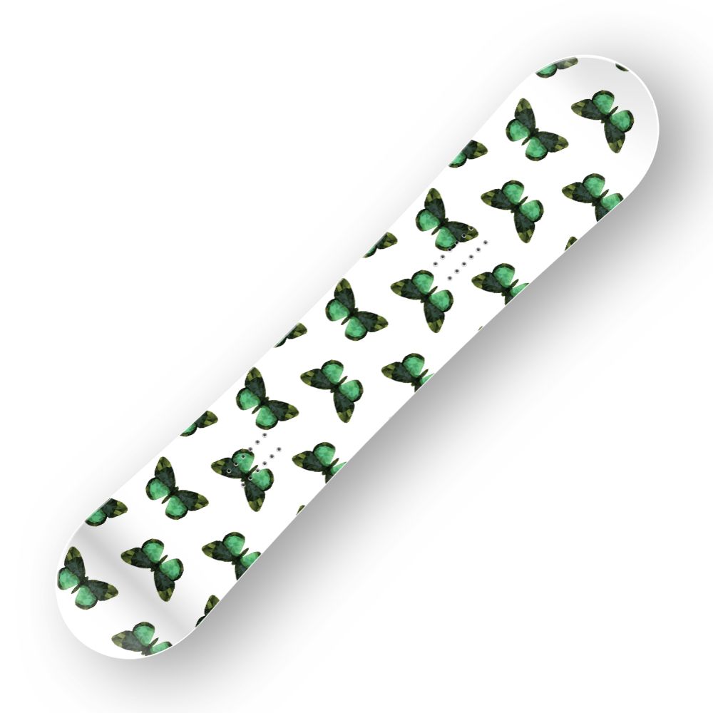 Сноуборд скин Зелени пеперуди