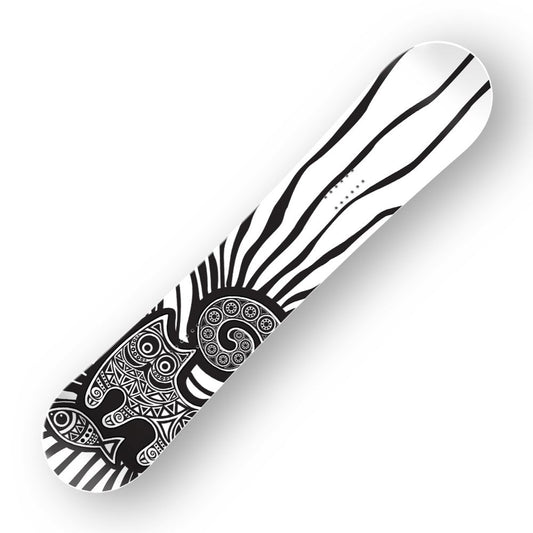 Сноуборд скин Животът е по хубав с котка