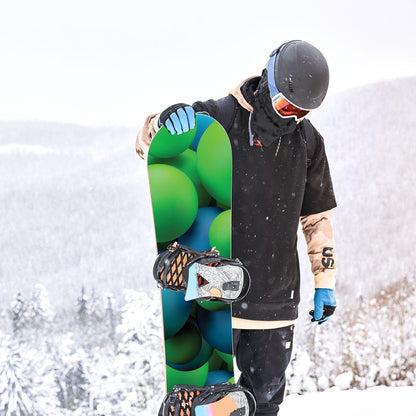 Сноуборд скин 3D топки Зелени