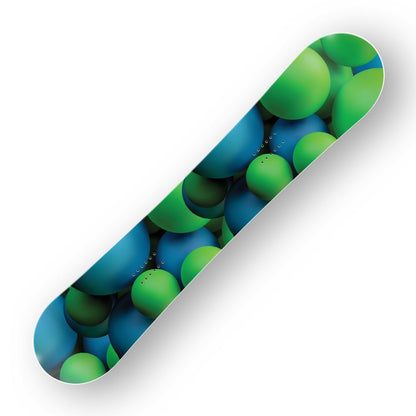 Сноуборд скин 3D топки Зелени