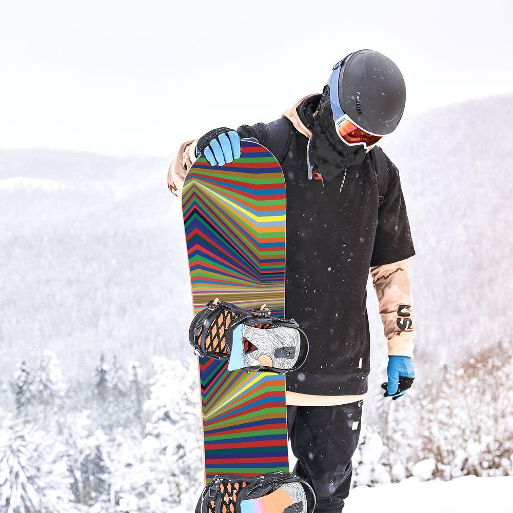 Сноуборд скин Оп арт