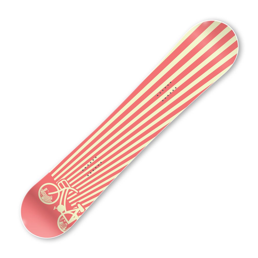 Сноуборд скин Ретро С Велосипед