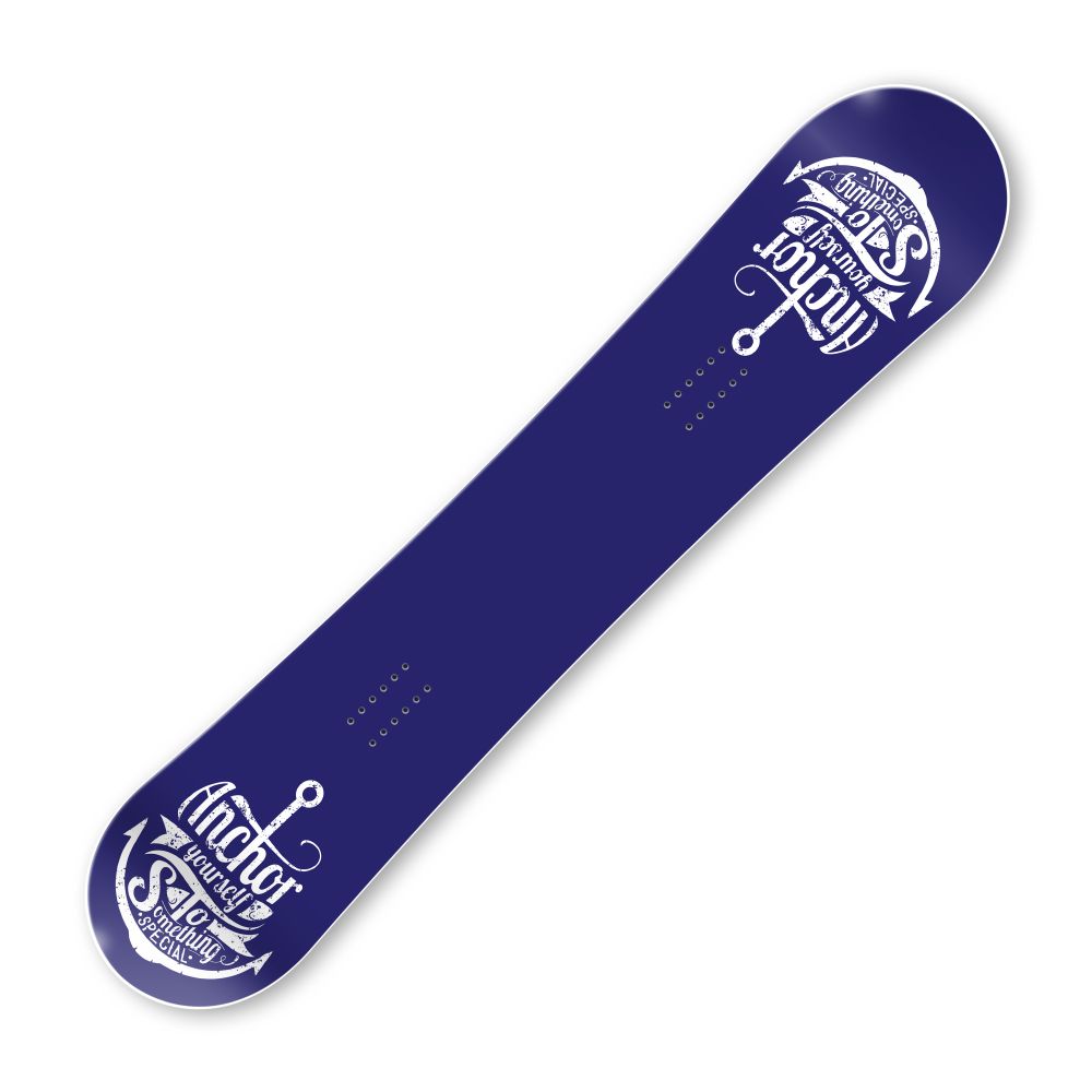 Сноуборд скин Закотви се