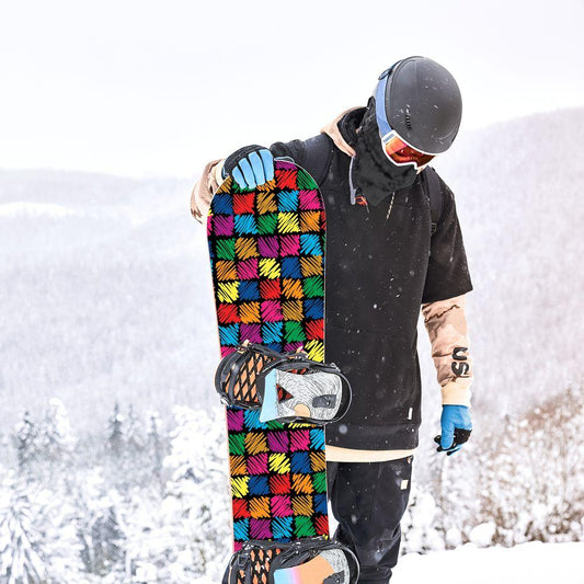 Сноуборд скин Всички квадратчета тук