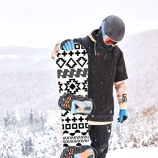 Сноуборд скин Черно и бяло